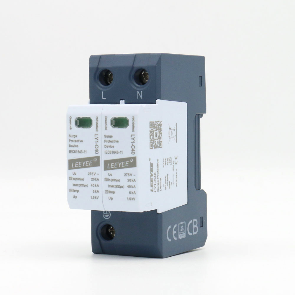 LY1-C40/2(S) two pole Type 2 AC SPD