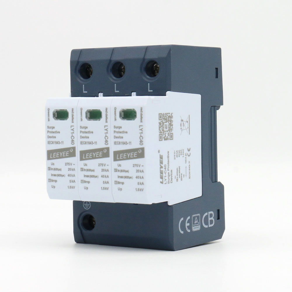 LY1-C40/3(S) three pole Type 2 AC SPD