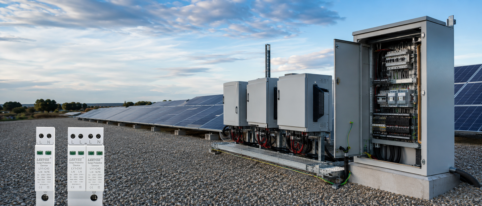 Solar PV surge protection system
