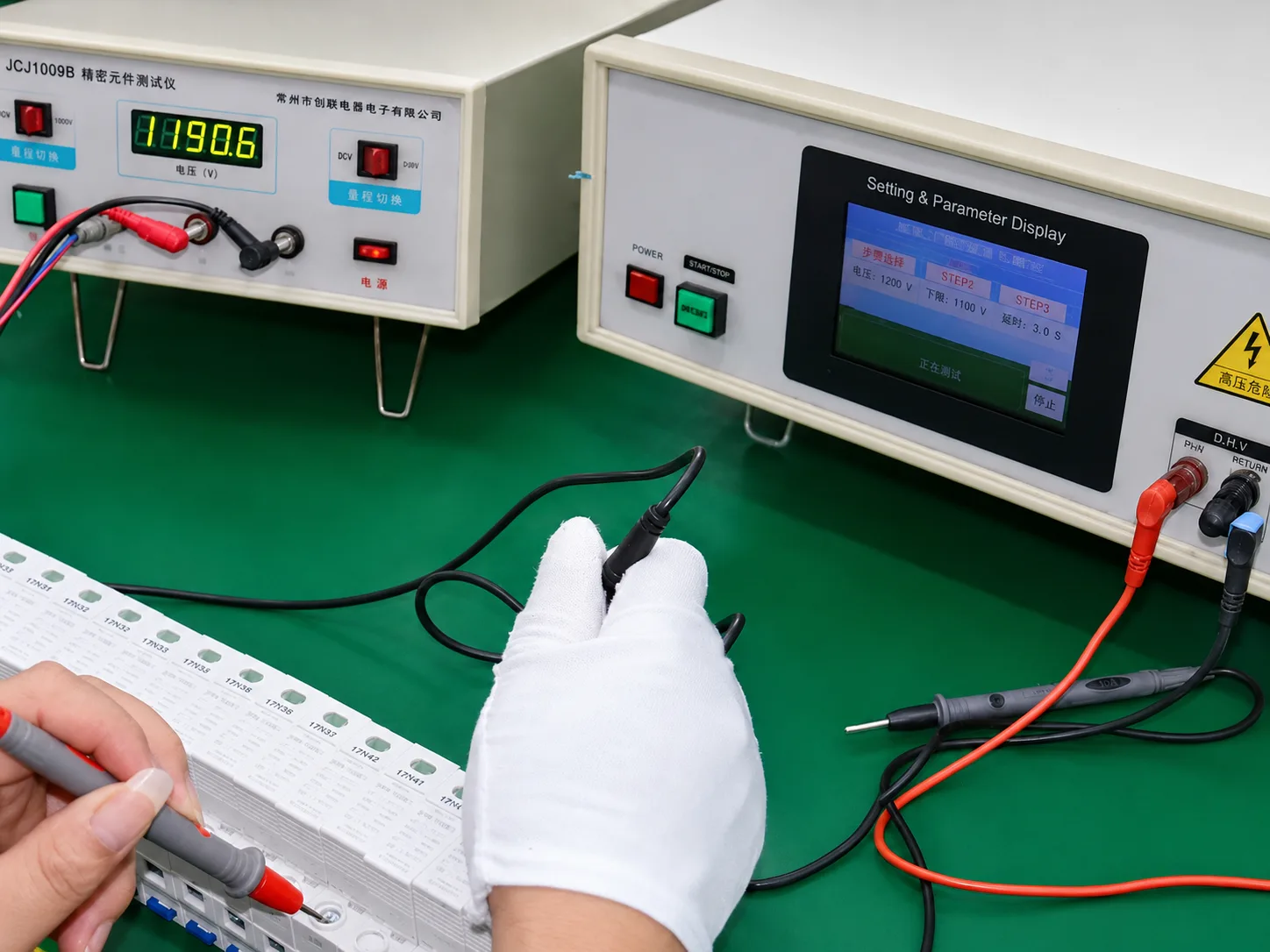 MOV and GDT component tester for Type 1 plus 2 surge protective devices
