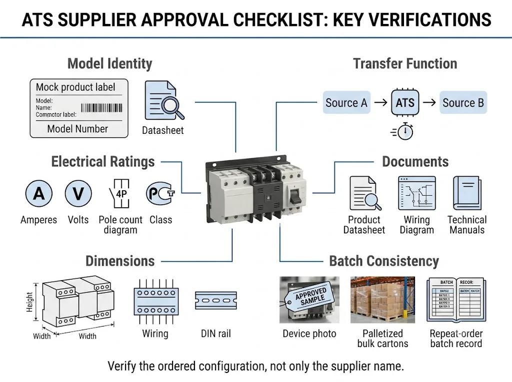 Lista di controllo per la verifica dei produttori di interruttori di trasferimento automatico destinata agli acquirenti B2B